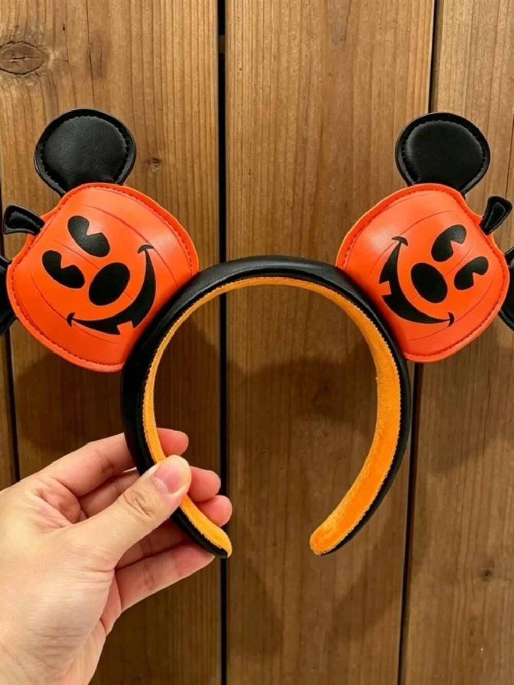 Disney` Parks 2026 Halloween Pumpkin Jack-o'-Lantern Mickey Mouse Ears